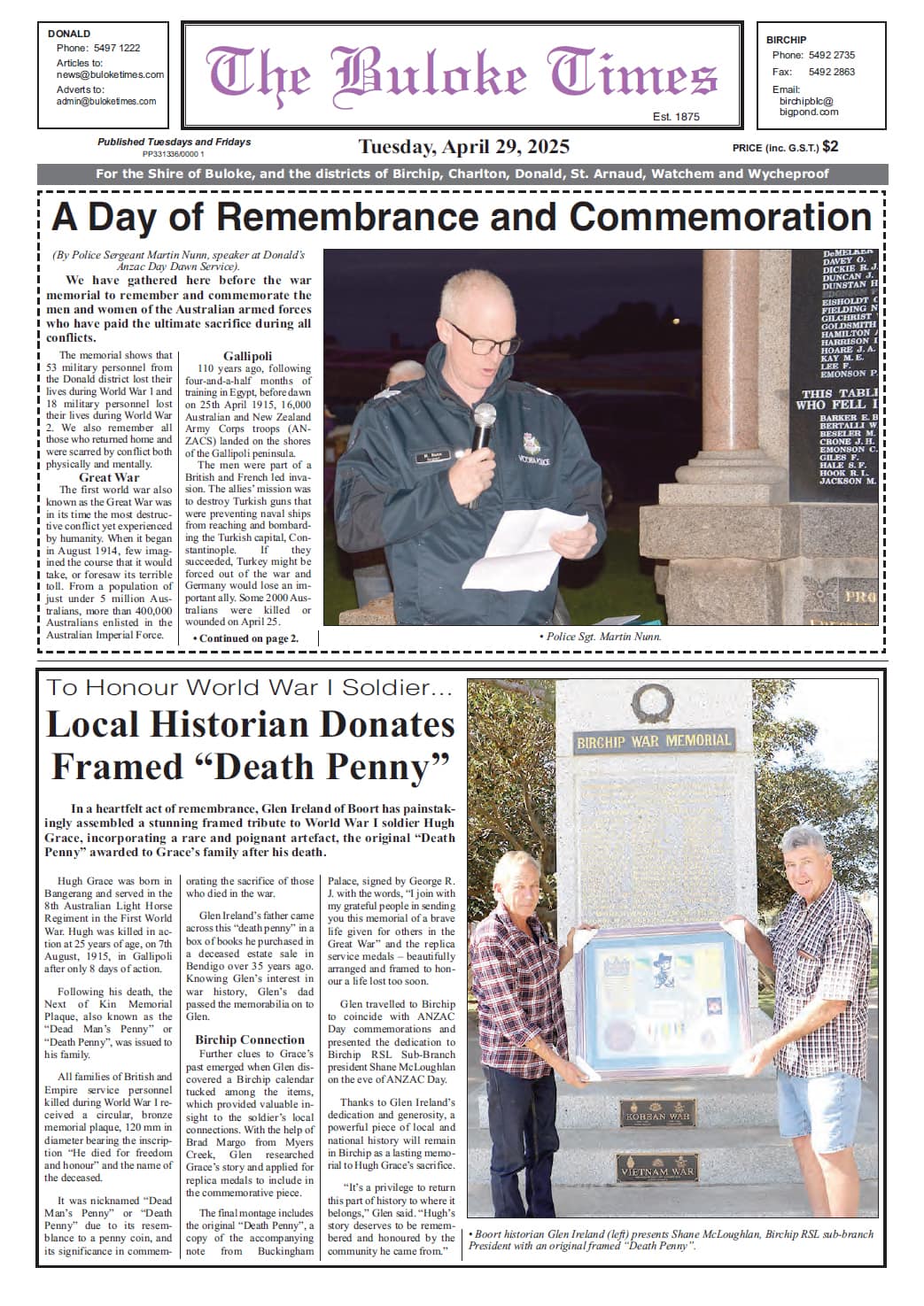 The Buloke Times 29 April 2025
