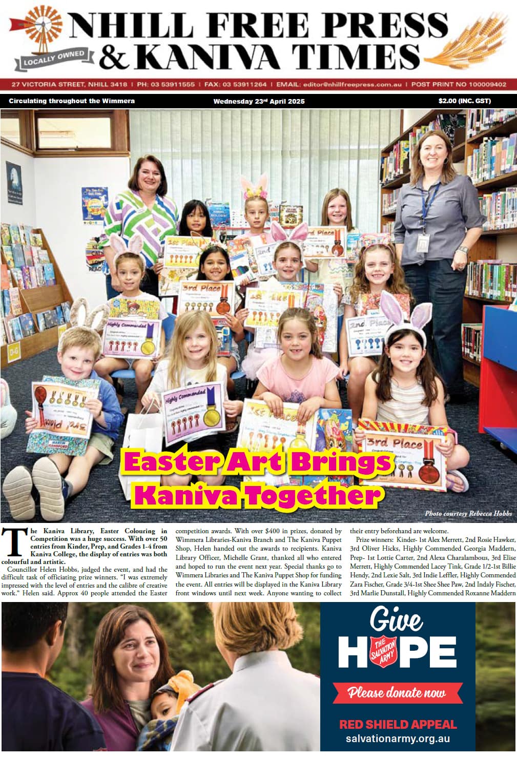 Nhill Free Press & Kaniva Times 23 April 2025