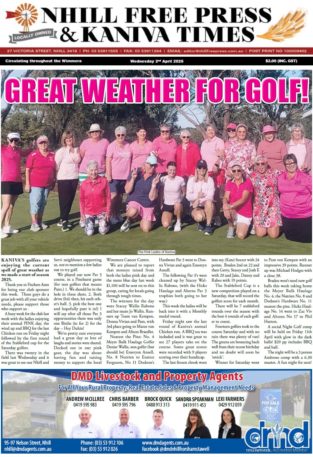 Nhill Free Press & Kaniva Times 2 April 2025