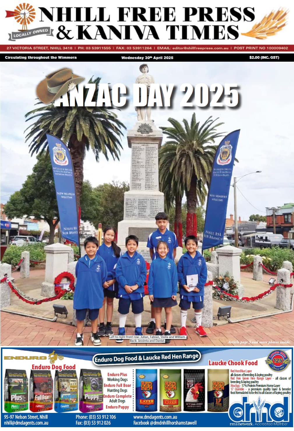 Nhill Free Press & Kaniva Times 30 April 2025