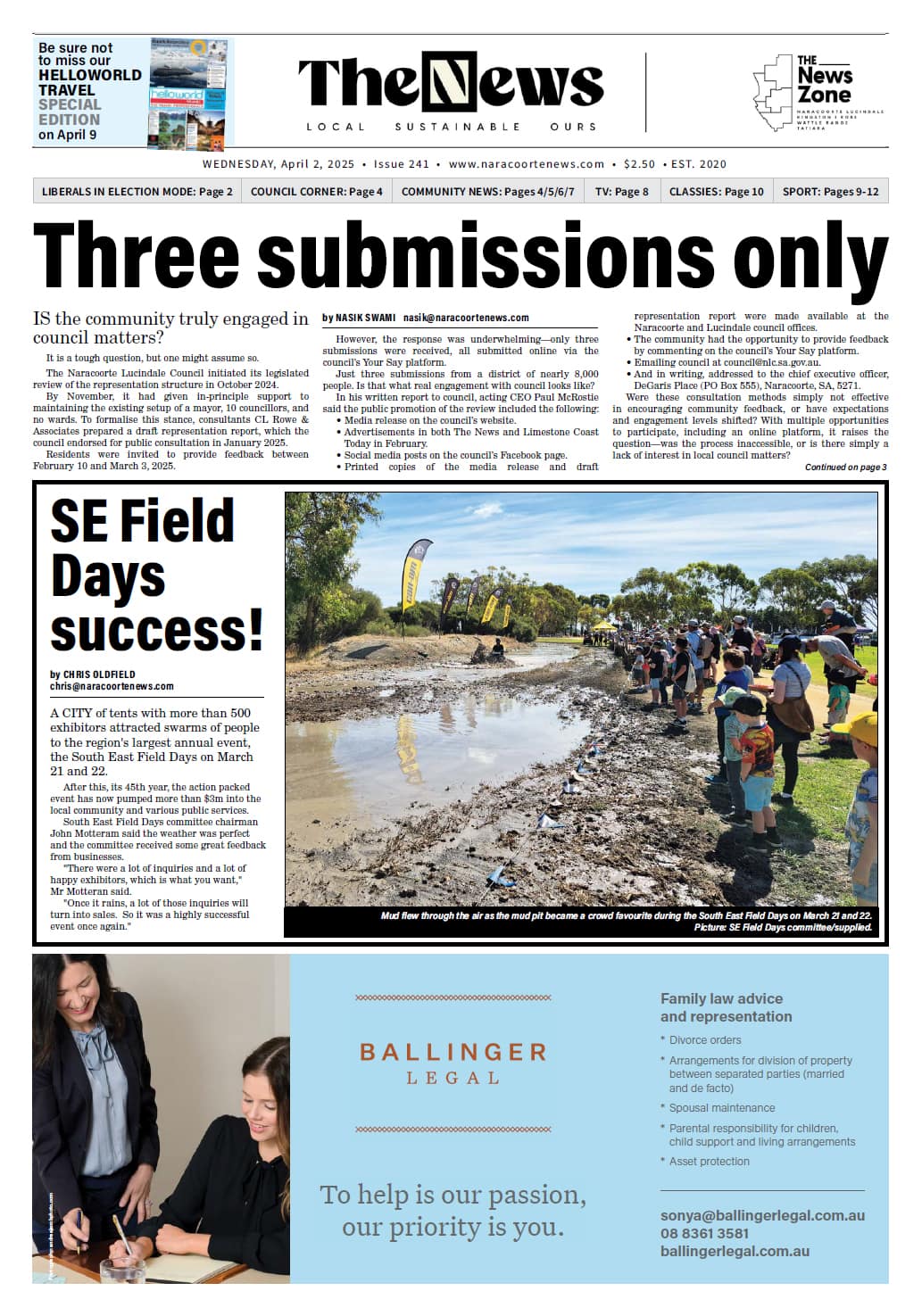 The Naracoorte News 2 April 2025