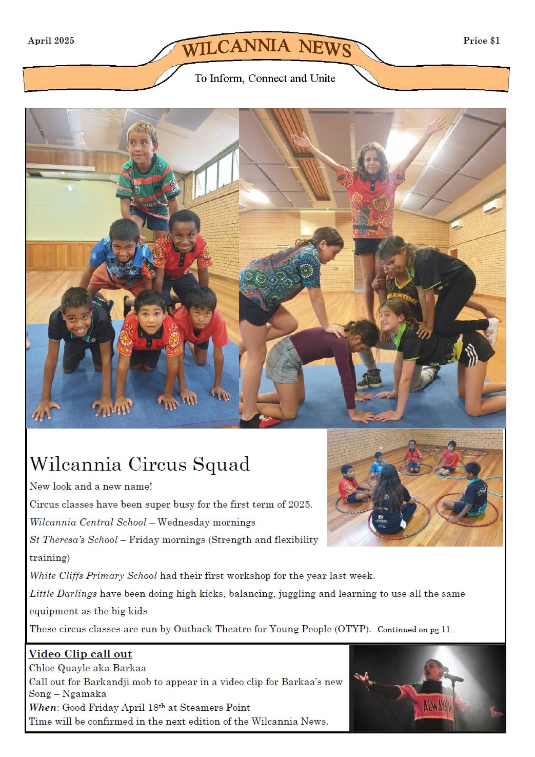 Wilcannia News April 2025