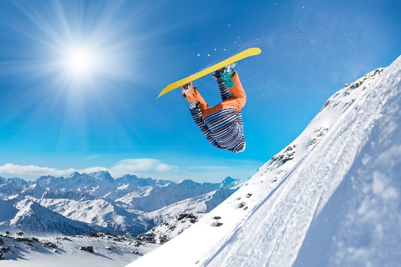 snowboarding