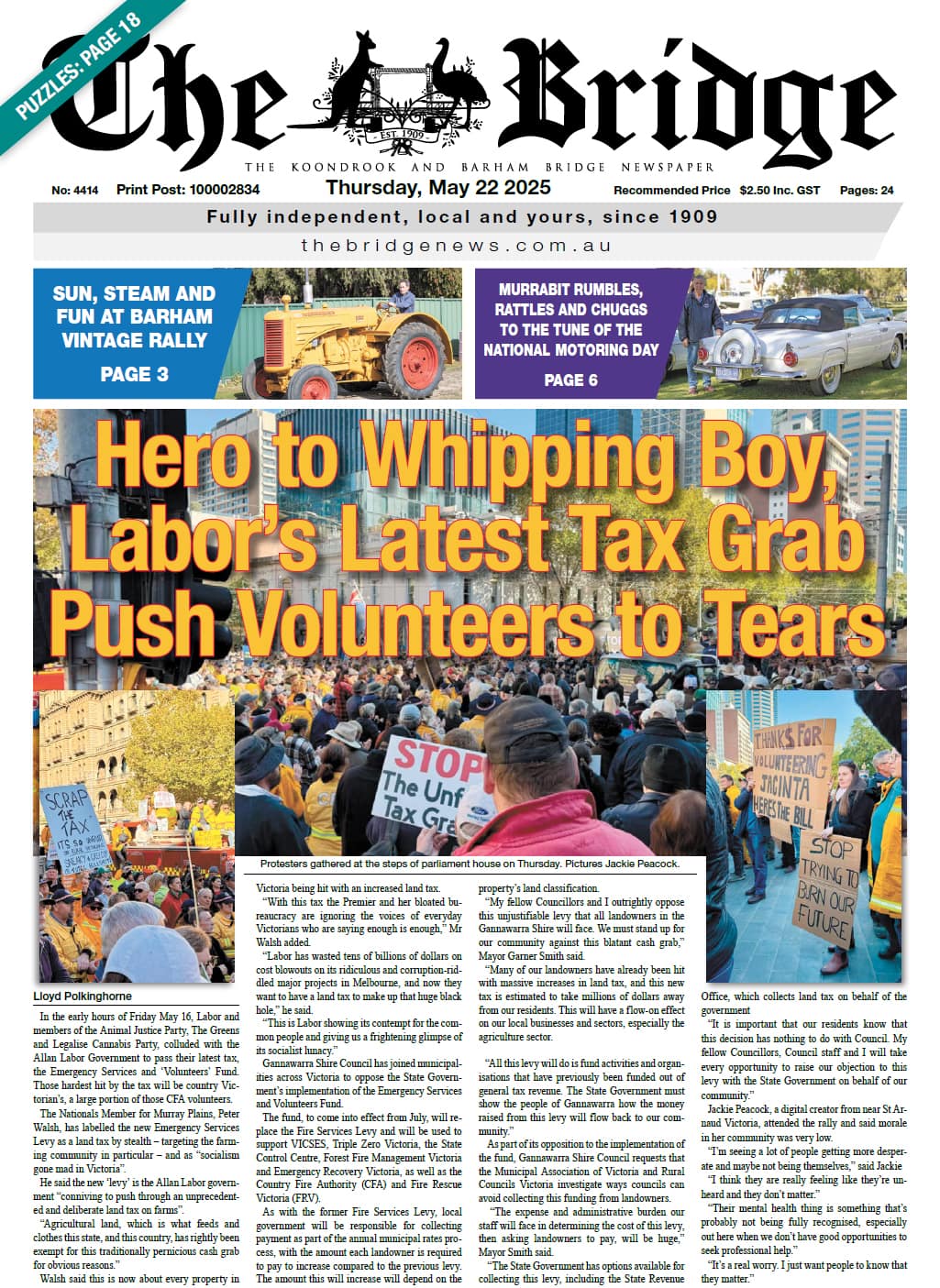 The Koondrook and Barham Bridge Newspaper 22 May 2025