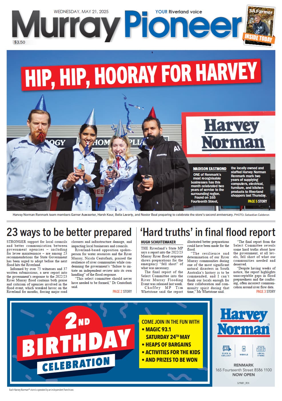 Murray Pioneer 21 May 2025