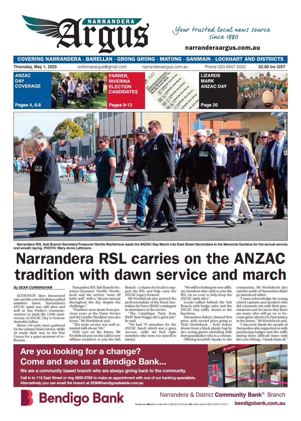 Narrandera Argus 1 May 2025