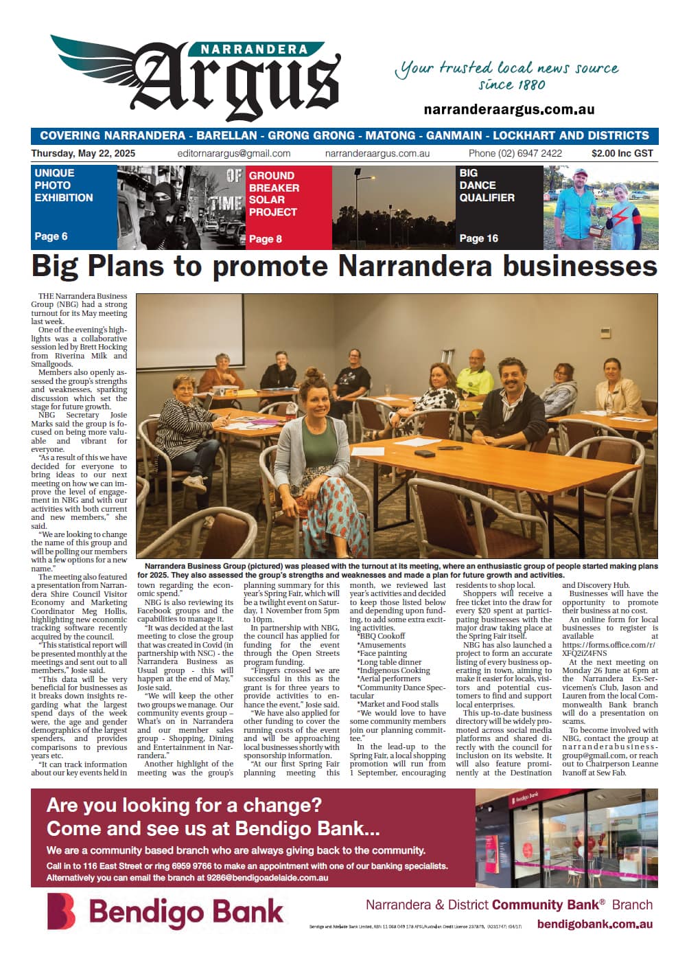 Narrandera Argus, 22 May 2025