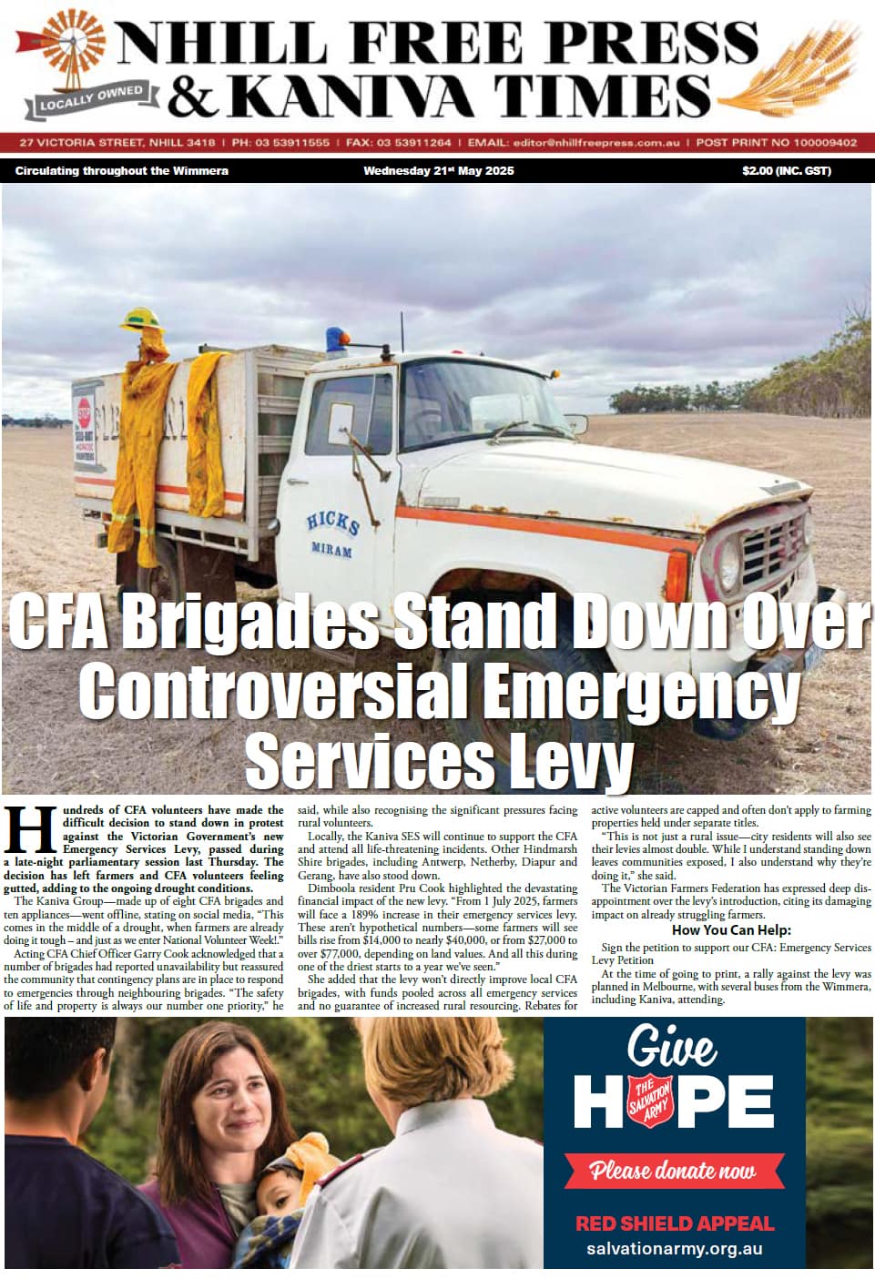 Nhill Free Press & Kaniva Times, 21 May 2025