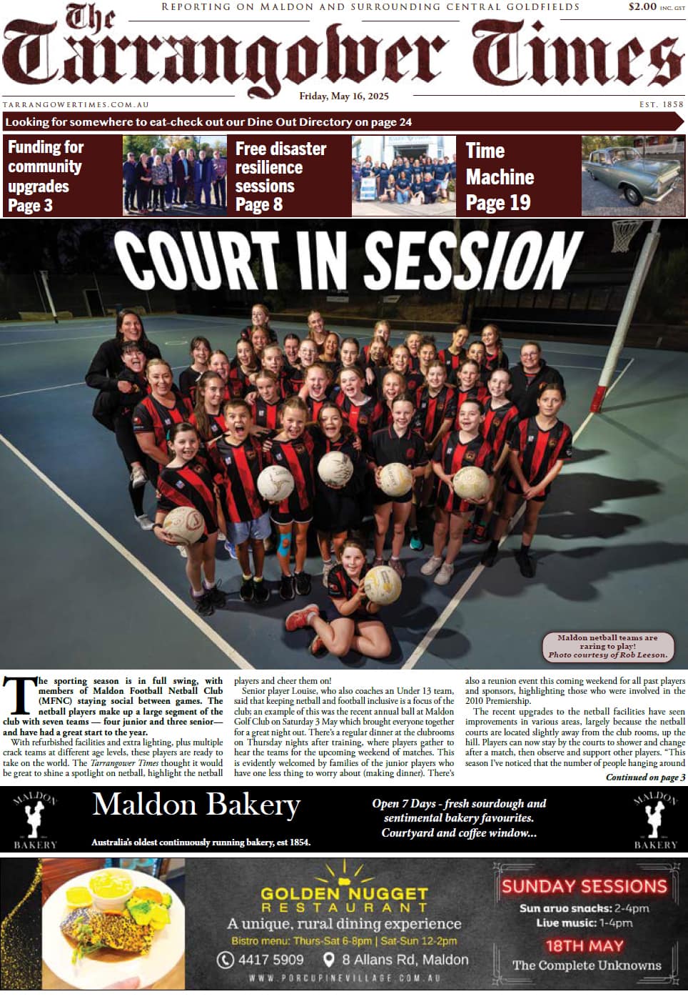 Tarrangower Times 16 May 2025