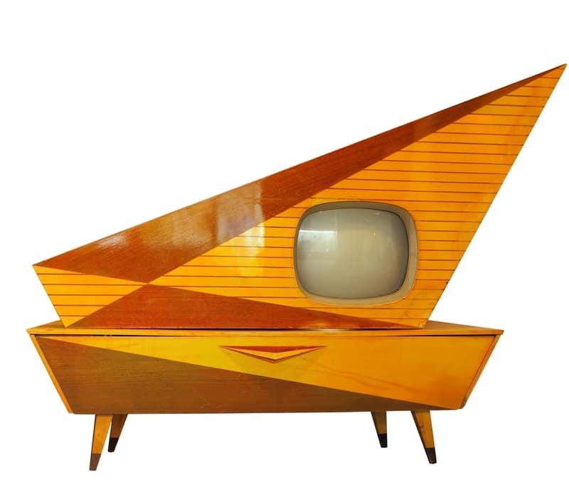 Old groovy retro TV