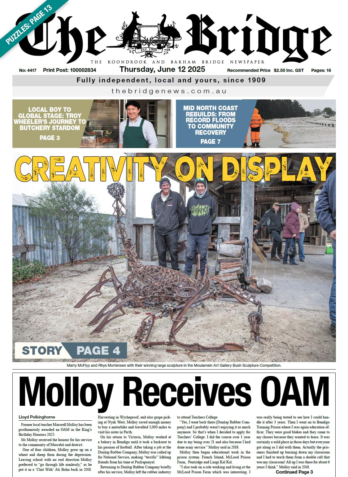The Koondrook and Barham Bridge Newspaper 12 June 2025