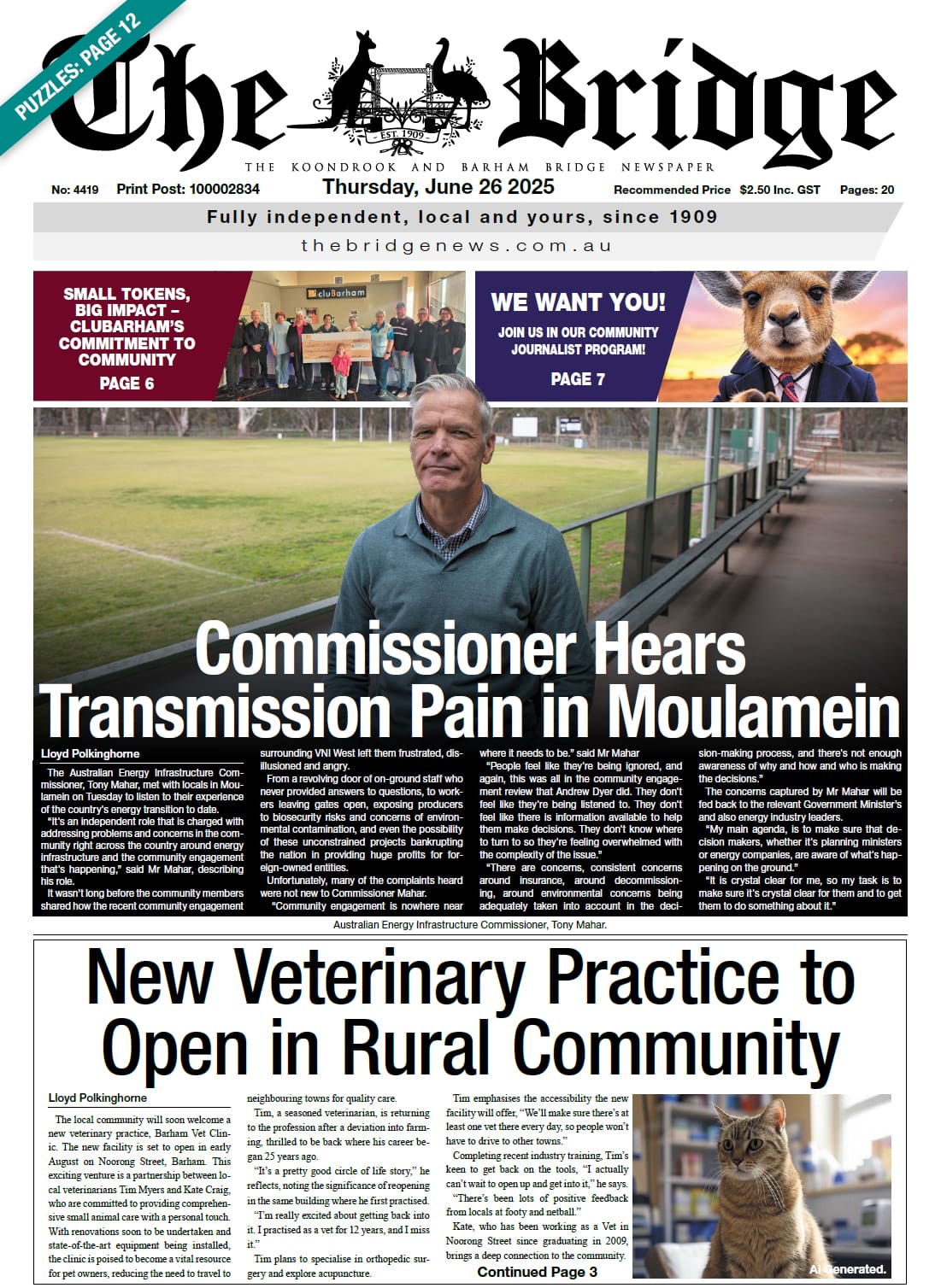 The Koondrook and Barham Bridge Newspaper 26 June 2025