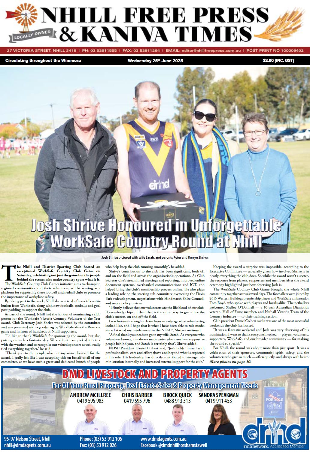 Nhill Free Press & Kaniva Times 25 June 2025