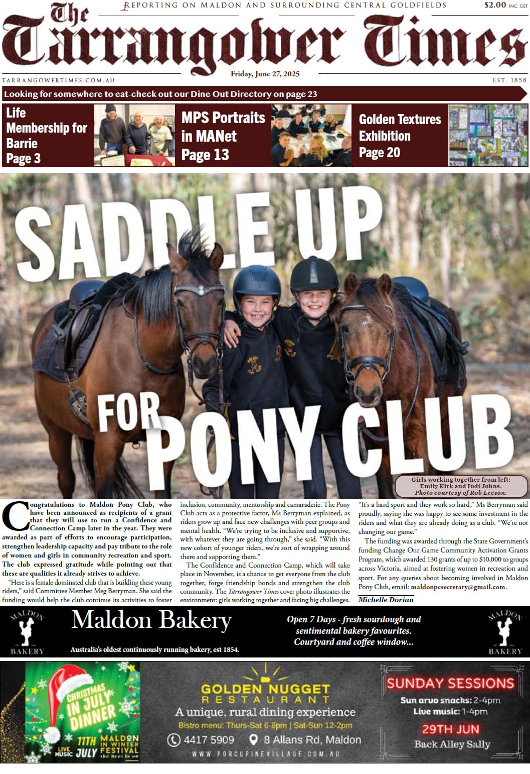 Tarrangower Times 27 June 2025