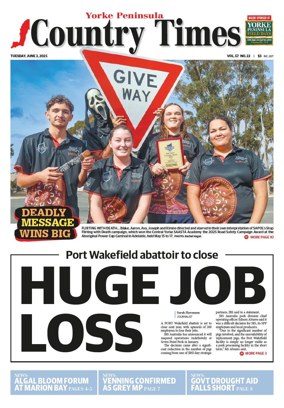 Yorke Peninsula Country Times 3 June 2025