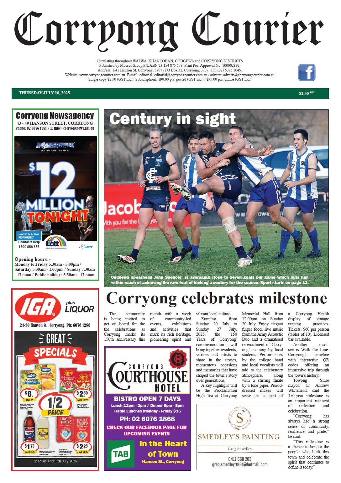 Corryong Courier 10 July 2025