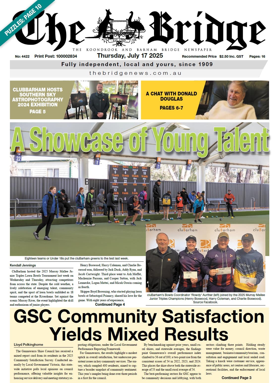 The Koondrook and Barham Bridge Newspaper 17 July 2025