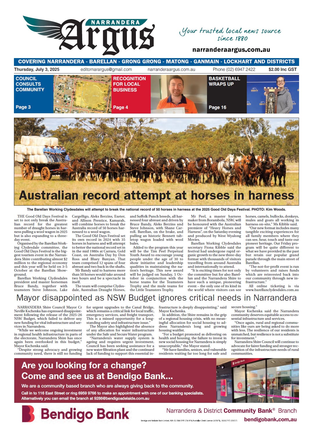 Narrandera Argus 3 July 2025