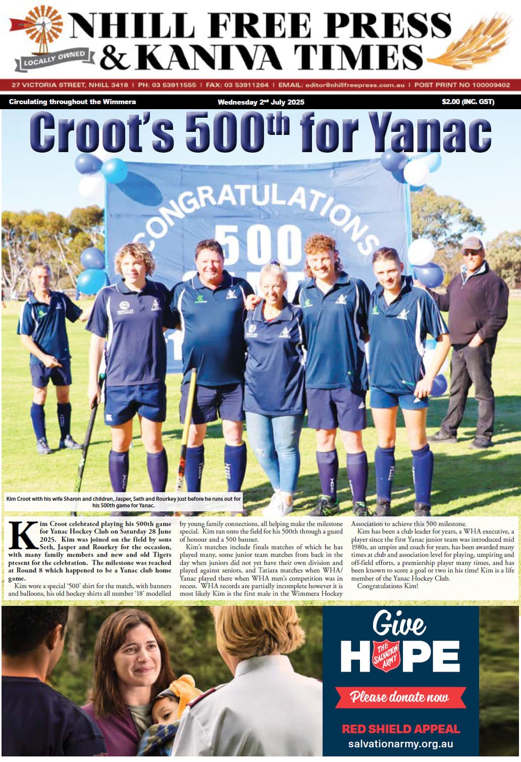 Nhill Free Press & Kaniva Times 2 July 2025