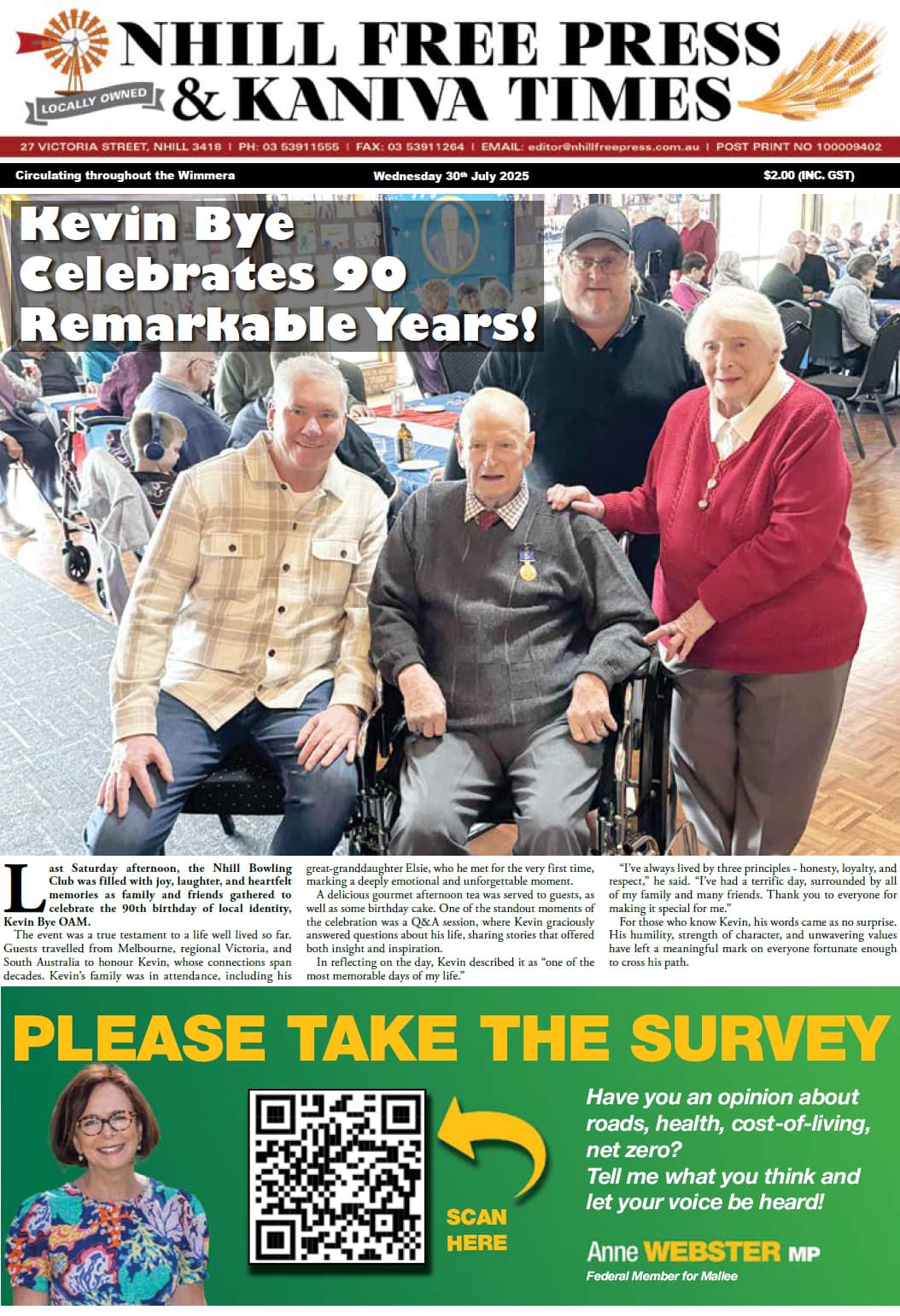 Nhill Free Press & Kaniva Times 30 July 2025