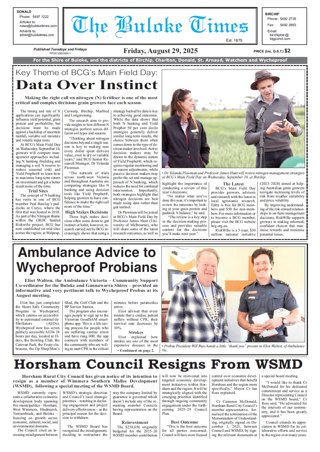 The Buloke Times 29 August 2025