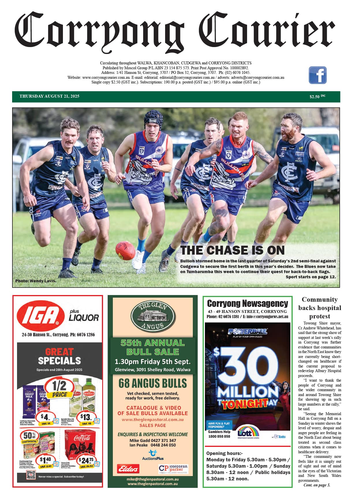 Corryong Courier 21 August 2025