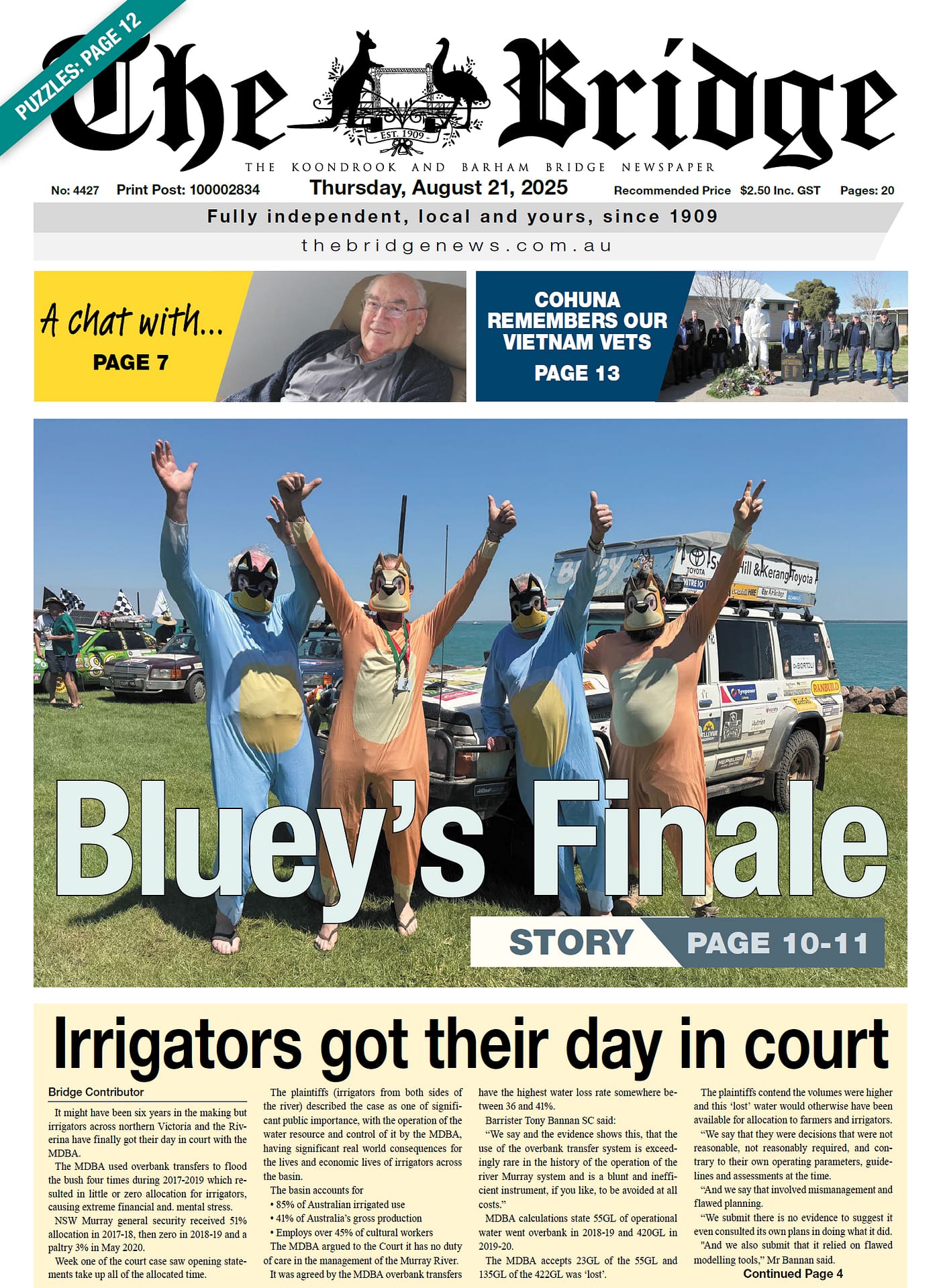 The Koondrook and Barham Bridge Newspaper 21 August 2025