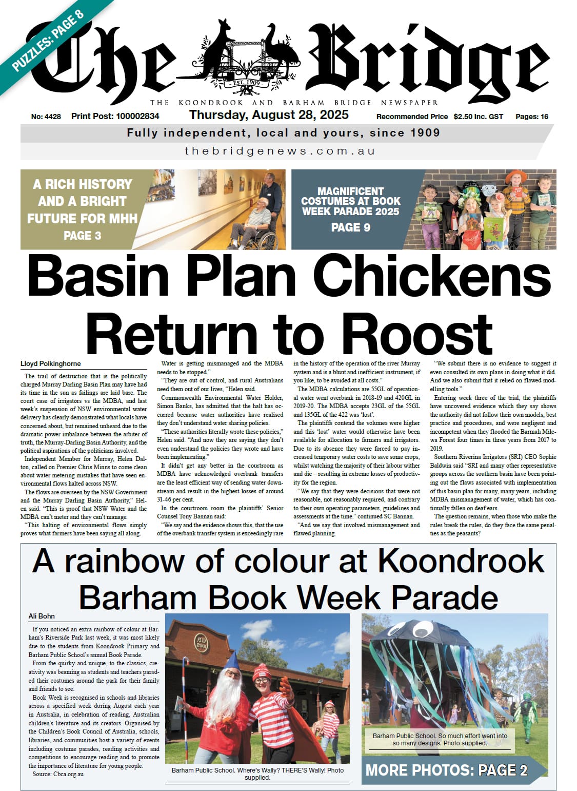 The Koondrook and Barham Bridge Newspaper 28 August 2025