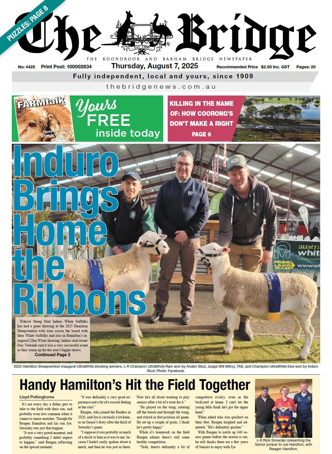 The Koondrook and Barham Bridge Newspaper 7 August 2025