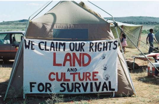 1983 Blockade Photo by Bates family