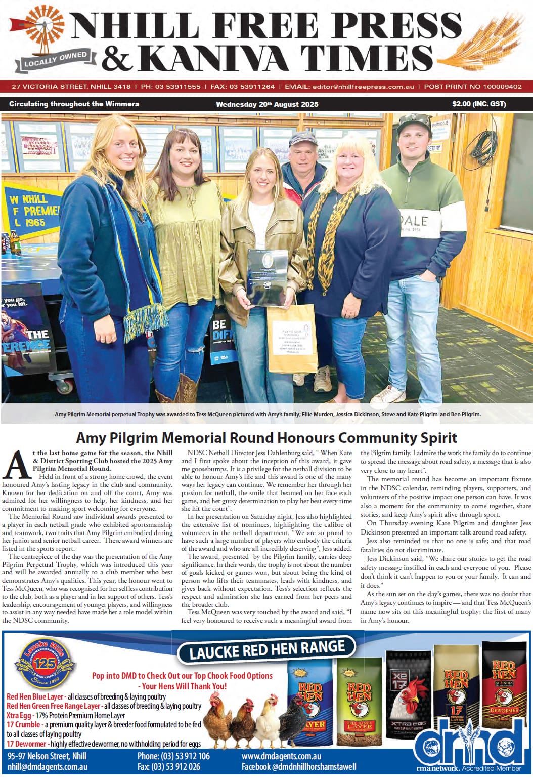 Nhill Free Press & Kaniva Times 20 August 2025