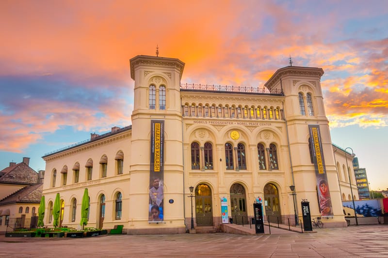The Nobel Peace Centre in Oslo, Norway, home of the prizes (Q9).