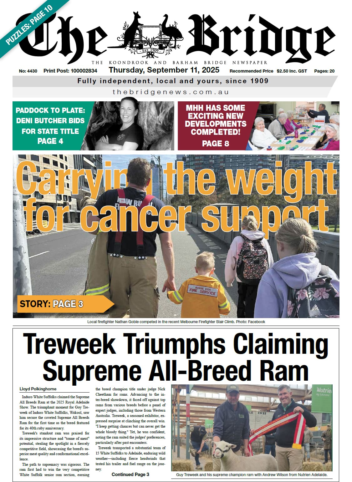 The Koondrook and Barham Bridge Newspaper 11 September 2025