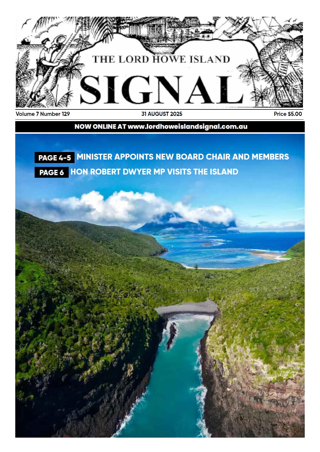Lord Howe Island Signal 31 August 2025