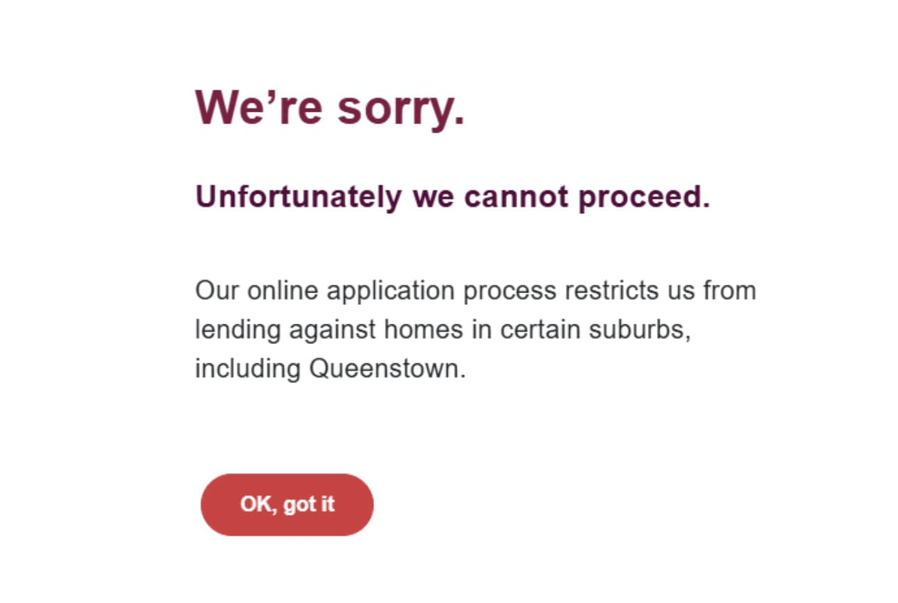 We're sorry