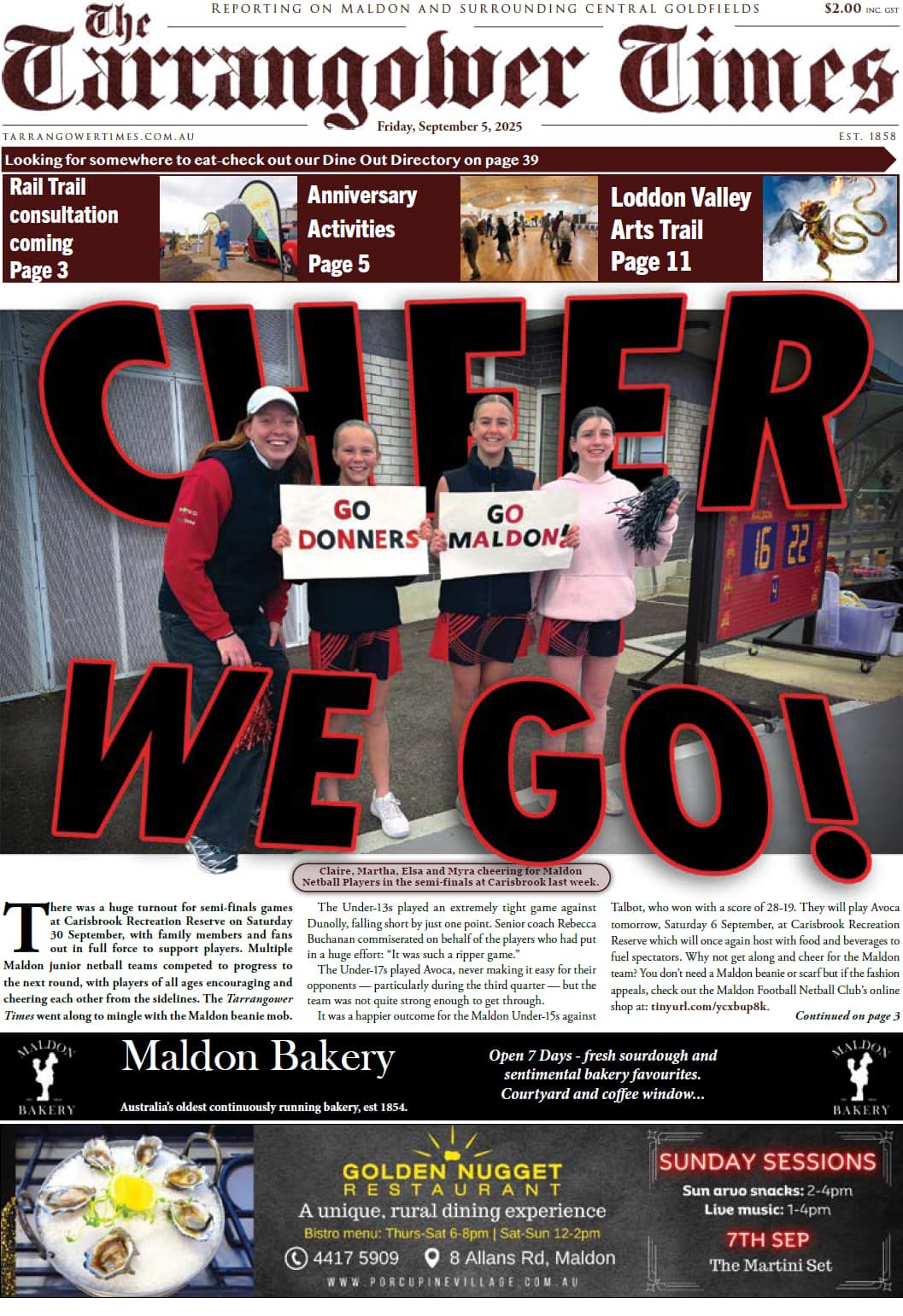 Tarrangower Times 5 September 2025