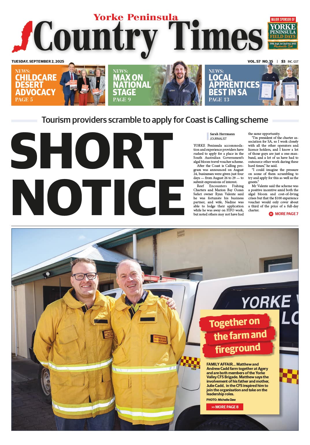 Yorke Peninsula Country Times 2 September 2025