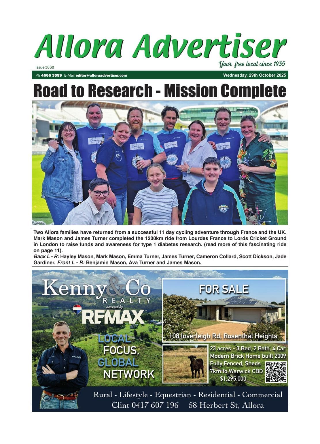 Allora Advertiser 29 October 2025
