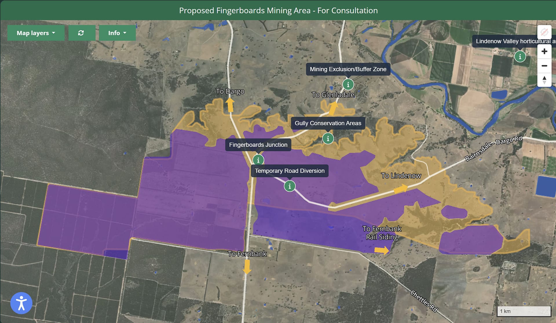 Proposed Fingerboards Mining Area