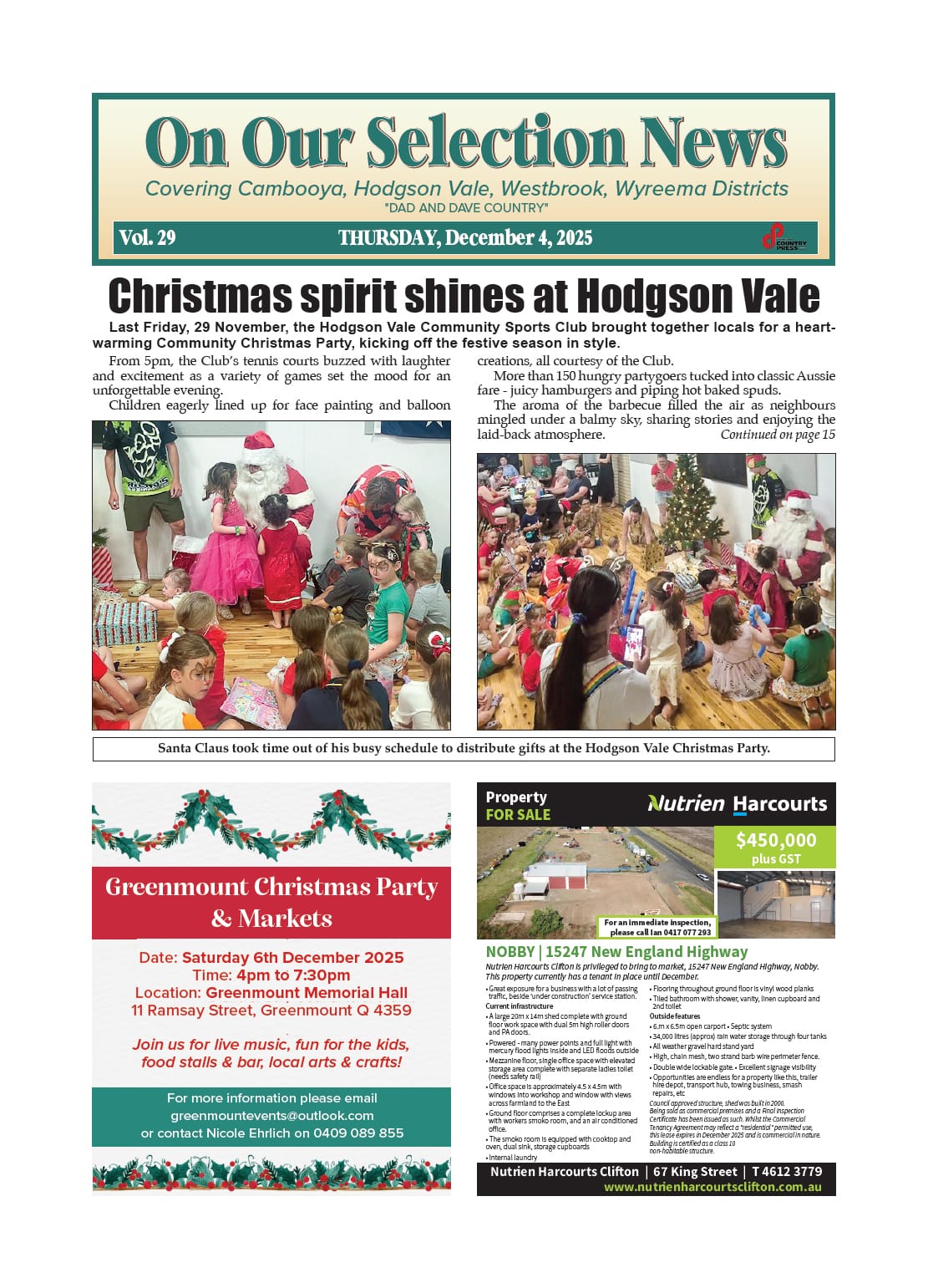 On Our Selection News 4 December 2025