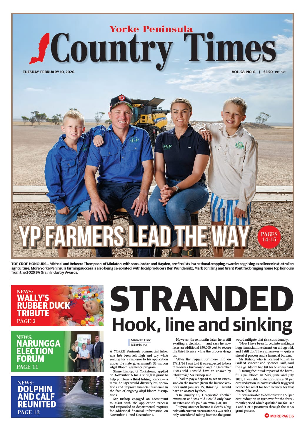 Yorke Peninsula Country Times 10 February 2026