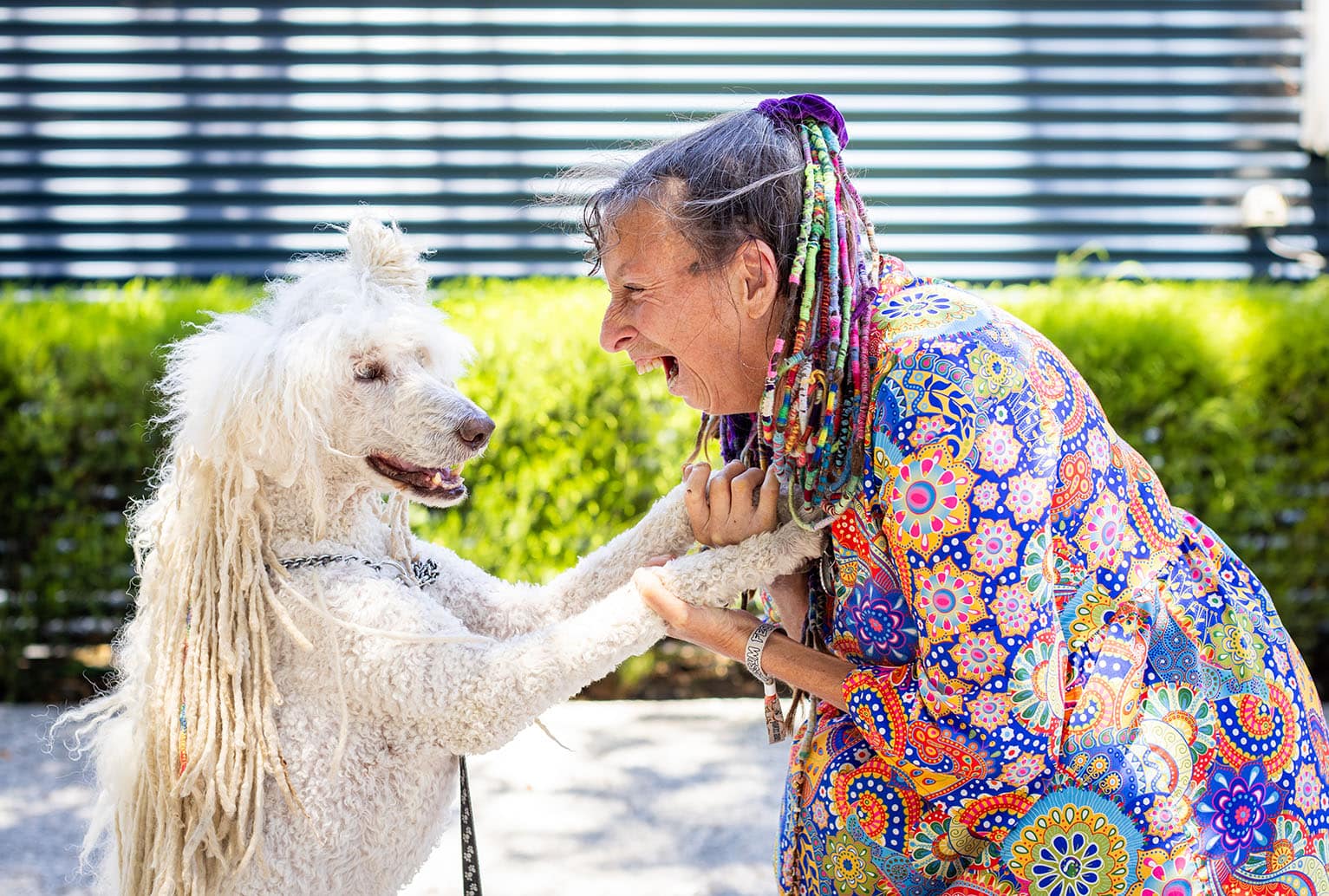 Kim O'Meara and friend