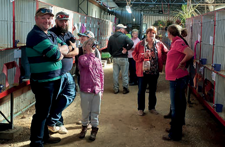 Spectators and exhibitors enjoying the well organised show and treaty.