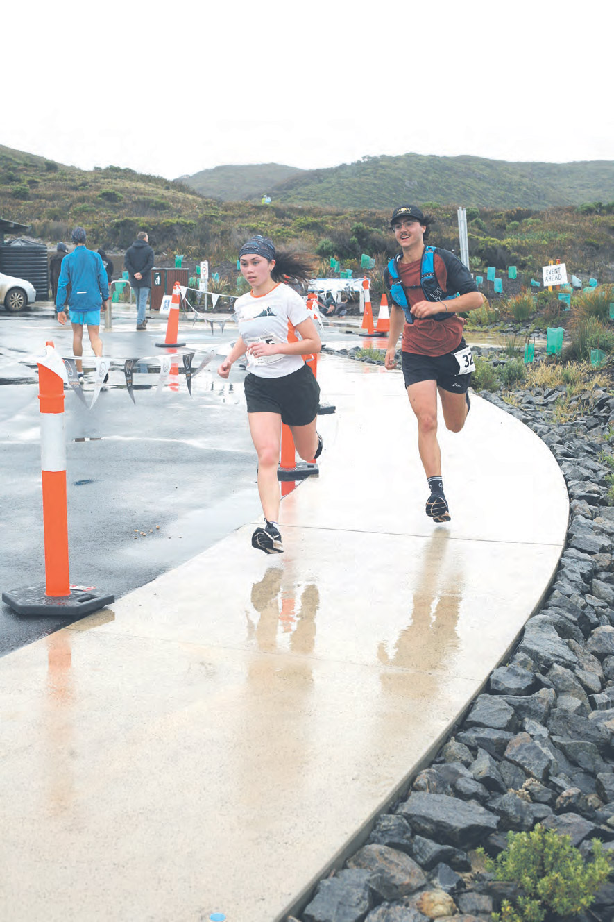 Olivia McEwan and Reginald McEwan cruise home.